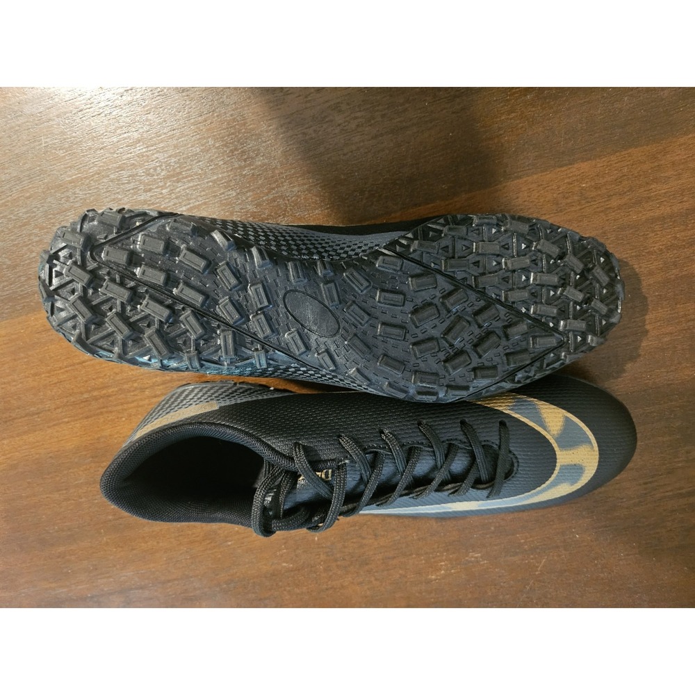 Daoquan Men's Astro Turf Soccer / Football Cleats Shoes Size US 7.5 EU 40 Black - Picture 3 of 8